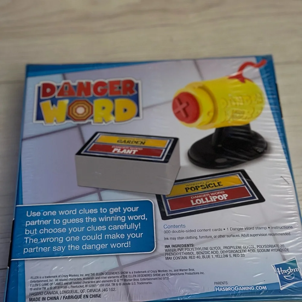 New Ellen Games- Danger Word